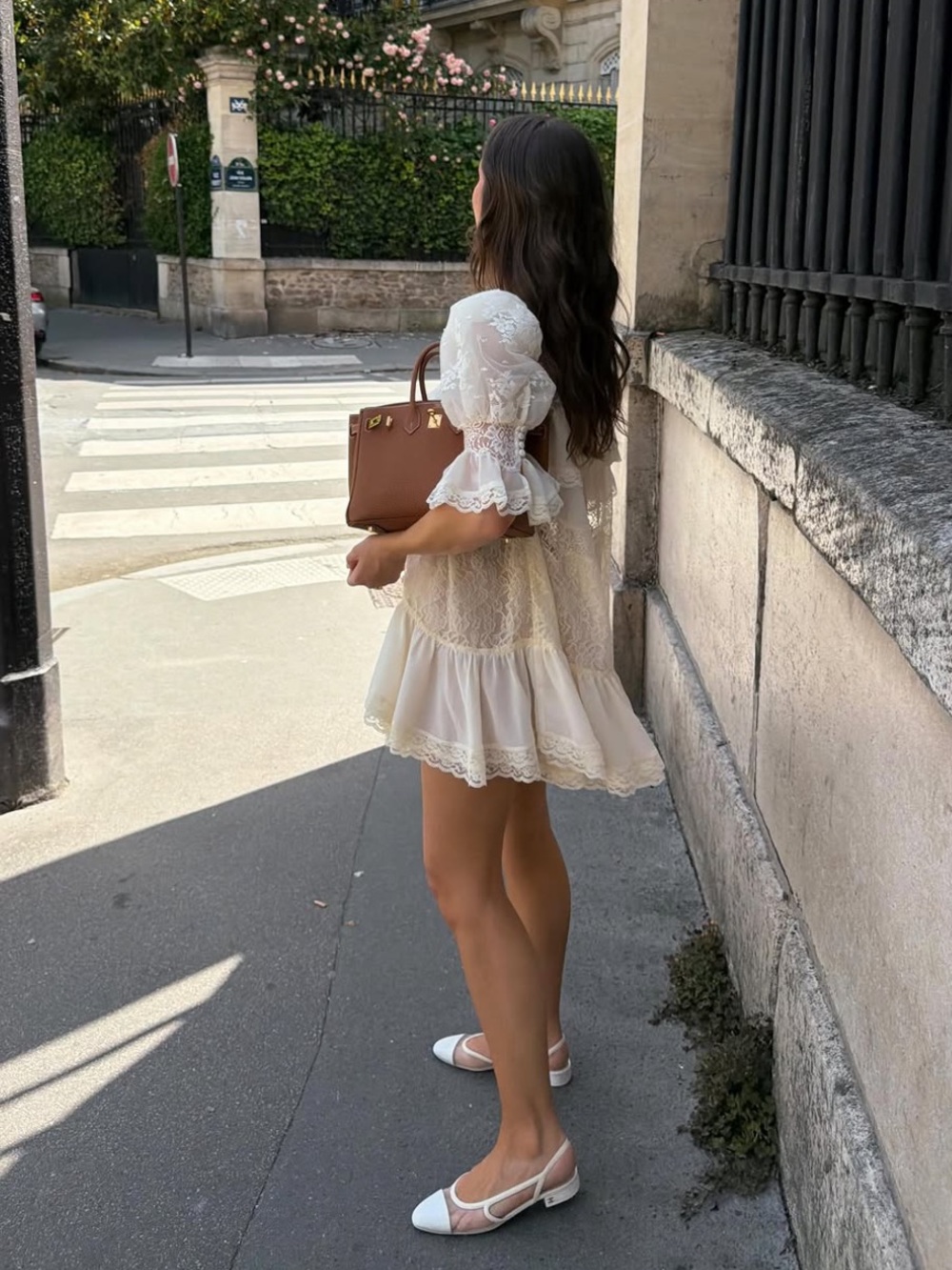 Chanel Ivory Mesh Slingbacks | Size 36